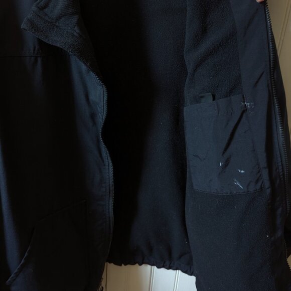 Carhartt Jacket Mens Corduroy Collar Fleece Lined Nylon Black Zip J199? 3XL - Picture 10 of 16